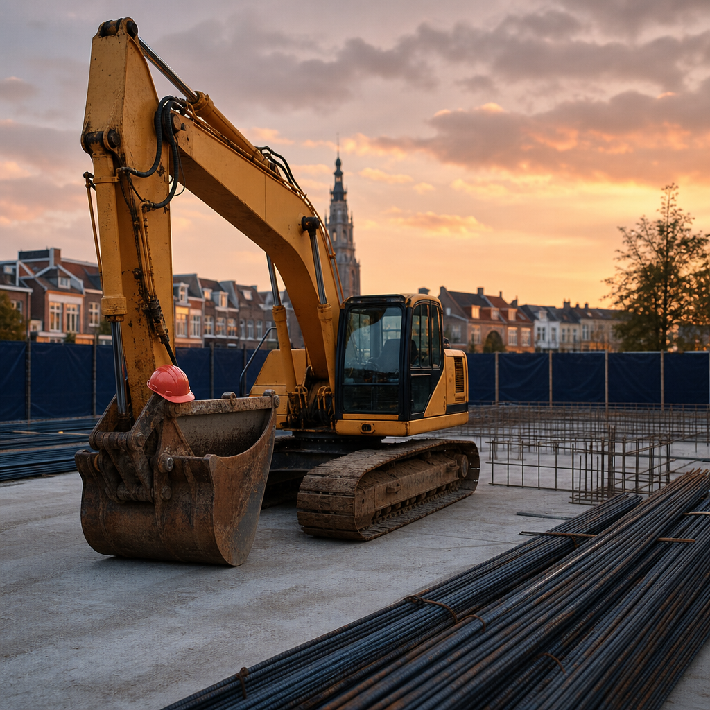 Machinelease in de bouw 2026: graafmachines, kranen en kosten